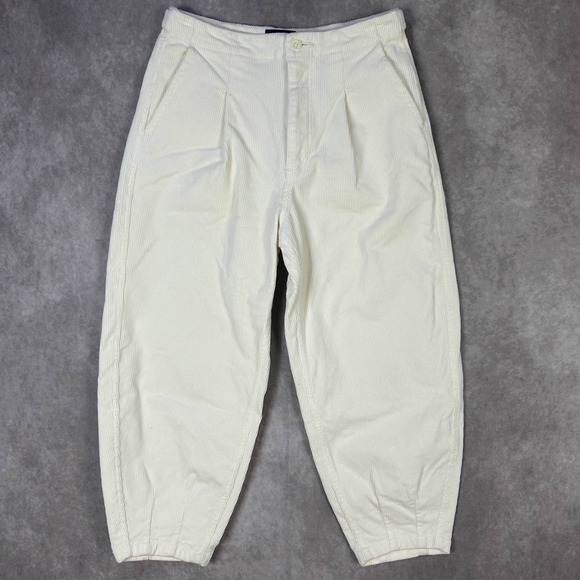 Polo Ralph Lauren GIRL'S CORDUROY JOGGER PANTS CREAM Size 12 - Picture 1 of 8